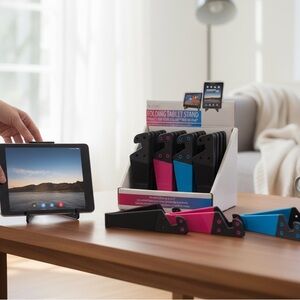 Set of 20! Folding Tablet Stand - Black and Blue and pink